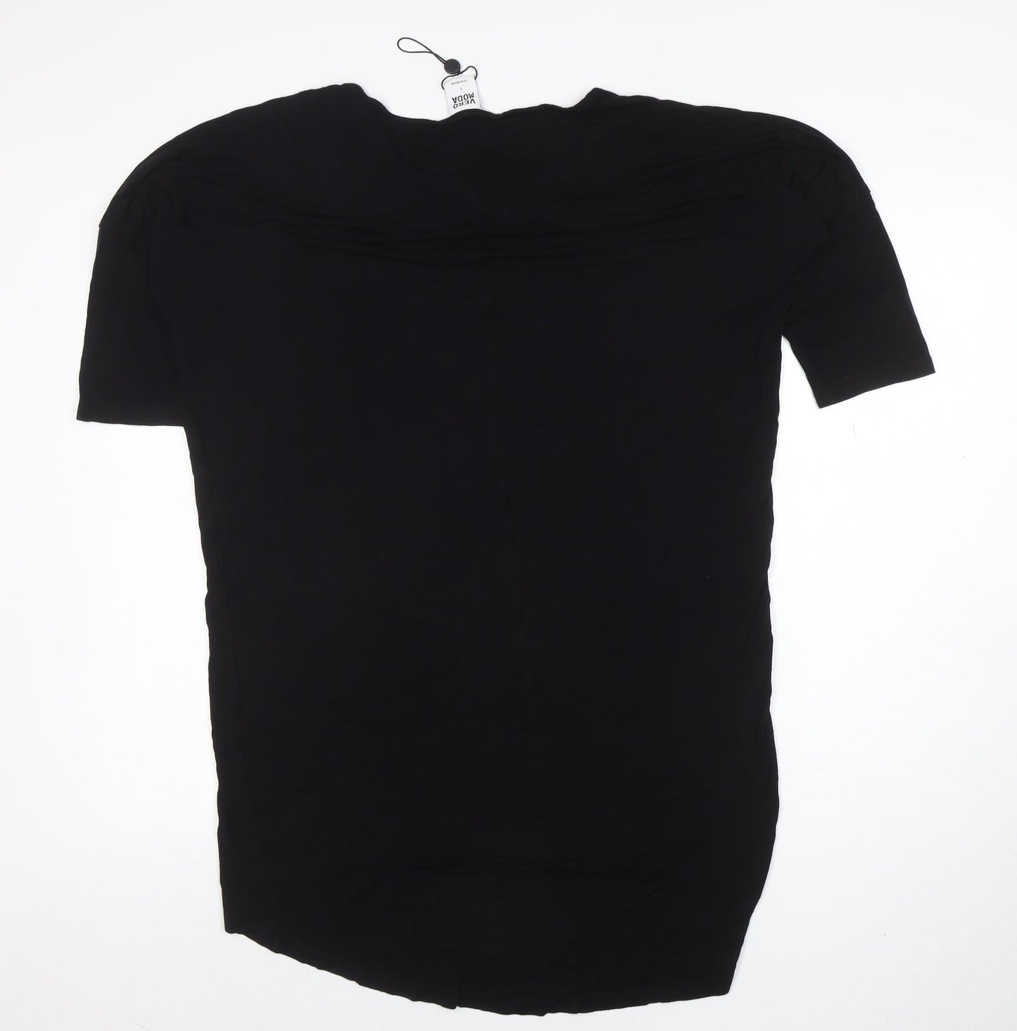 Vero Moda Women Black L Shift Dress Jersey Knee Length