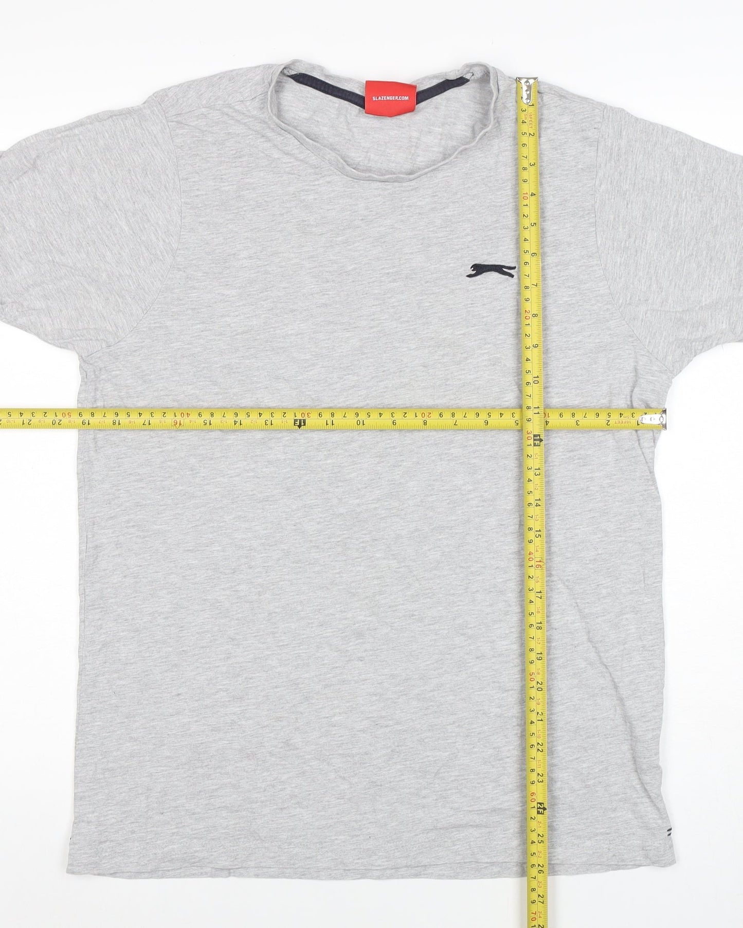 Slazenger Men’s Grey Regular Fit Short Sleeve Crew Neck T-Shirt Size M