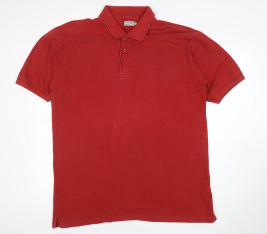 Regatta Men's Red 2XL Cotton Short Sleeve Polo Shirt