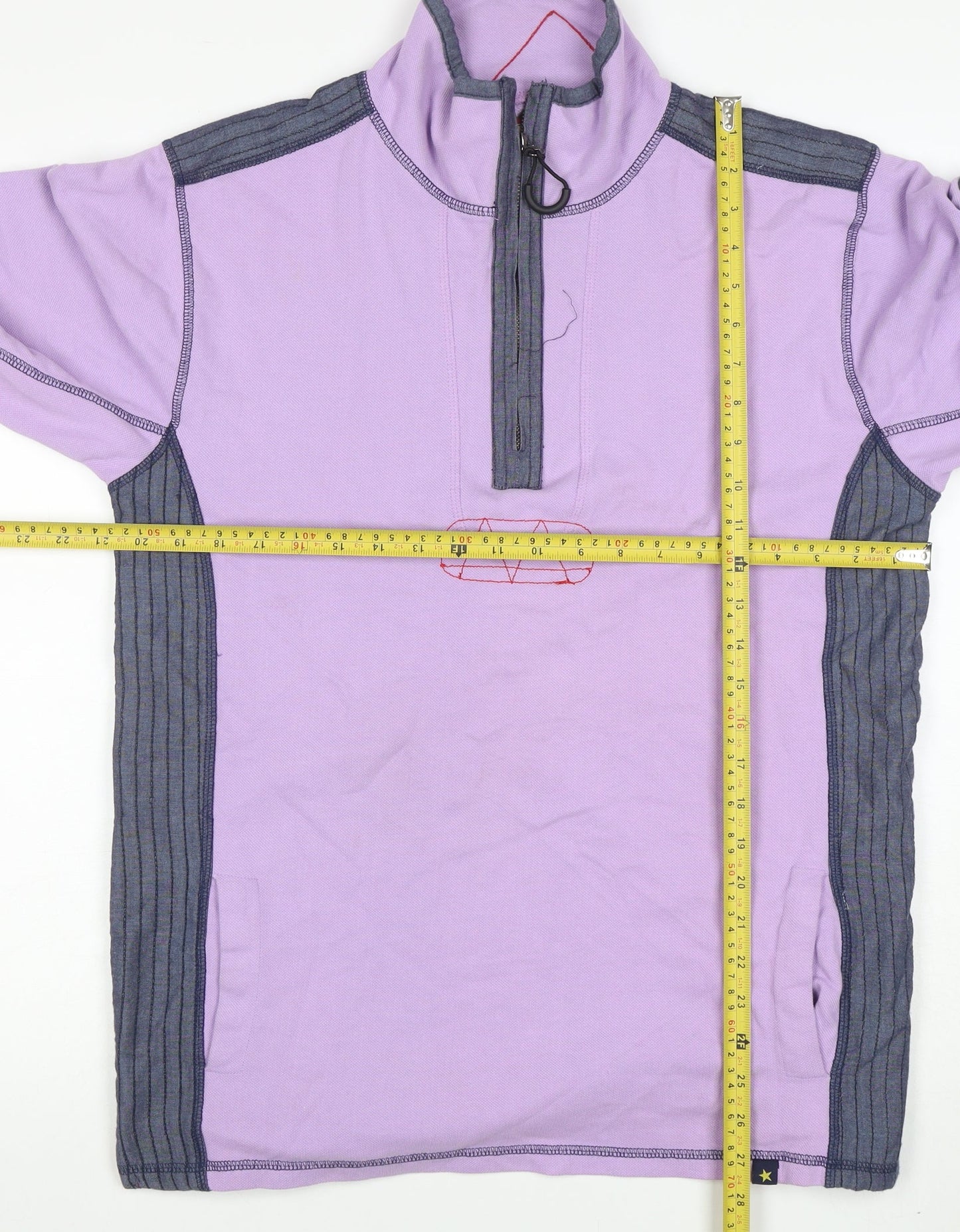 Joe Browns Men's Purple 1/2 Zip Cotton Sweatshirt Medium