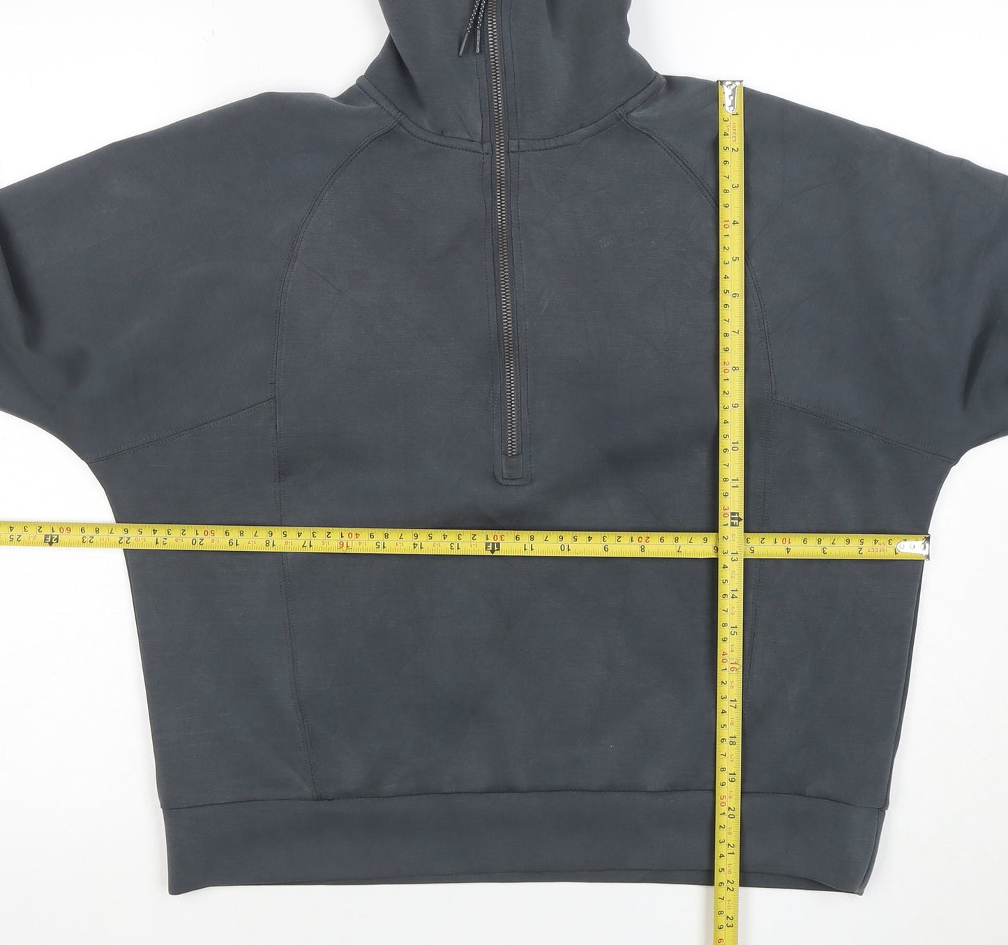 Dunnes Women Charcoal 1/2 Zip Funnel Neck Sweatshirt Size M