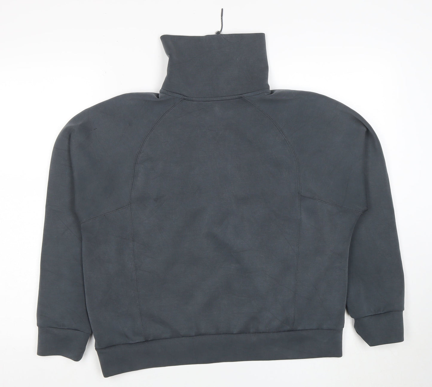Dunnes Women Charcoal 1/2 Zip Funnel Neck Sweatshirt Size M