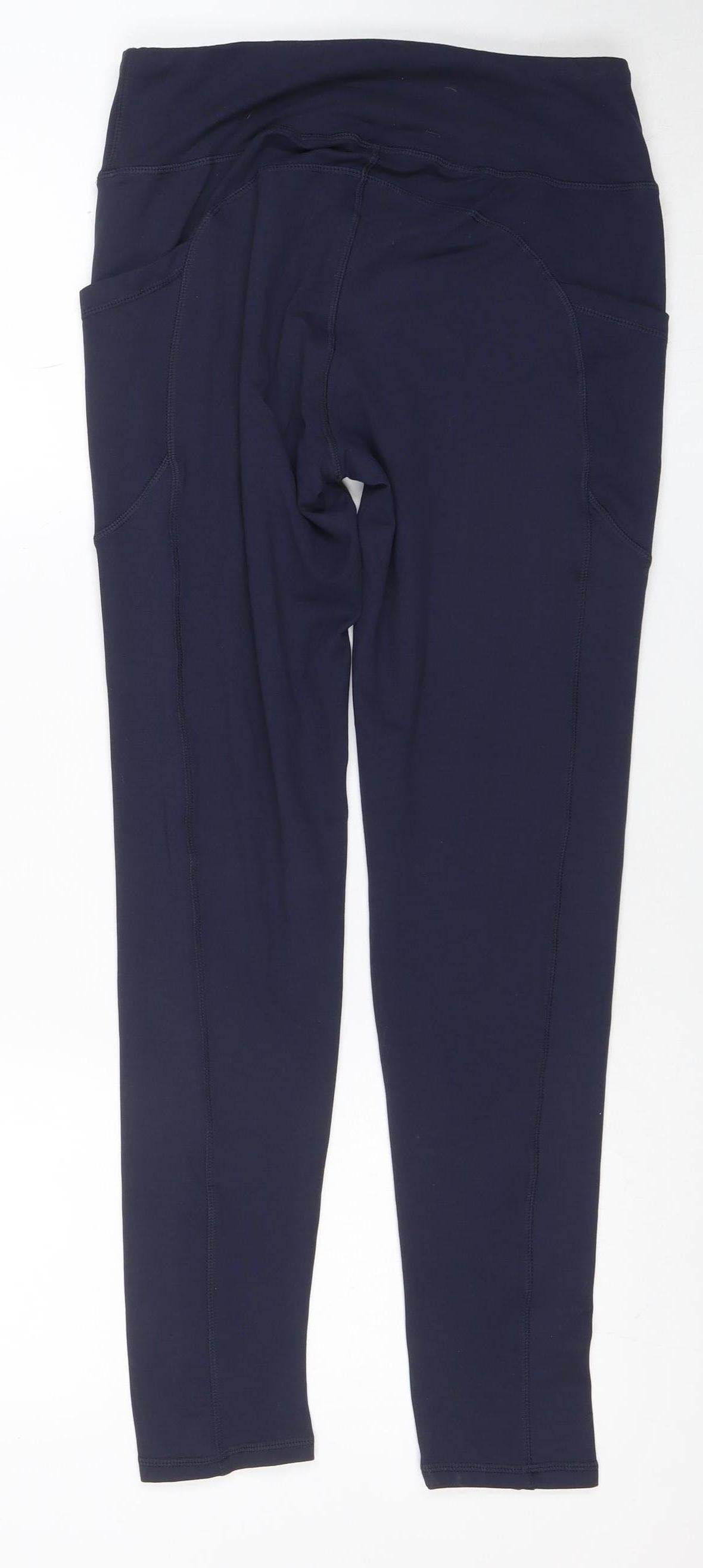 Love My Fashions Women’s Blue M Slim Fit Stretch Active Leggings