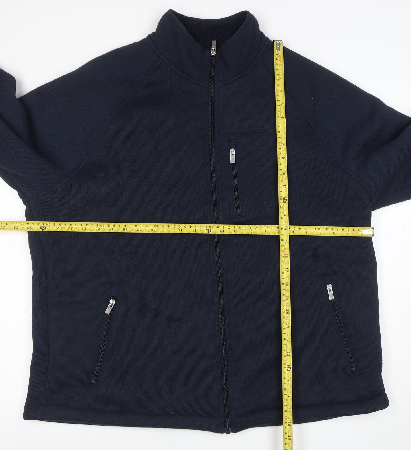 Marks and Spencer Men's Blue 2XL Fleece Full Zip Jacket