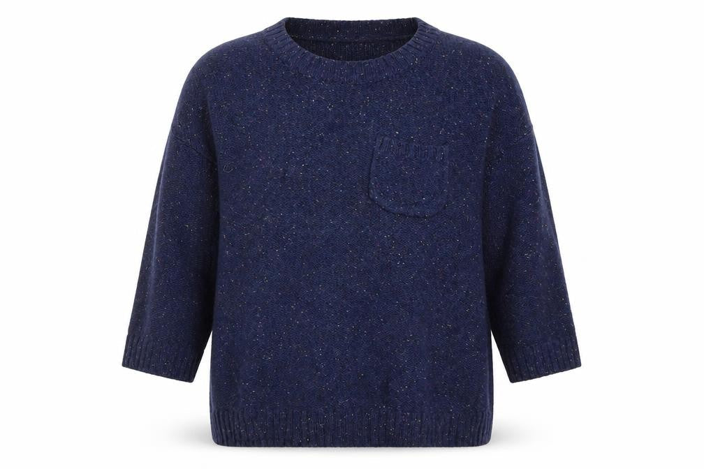 FatFace Women’s Blue Wool Knit Crew Neck Jumper Size 16