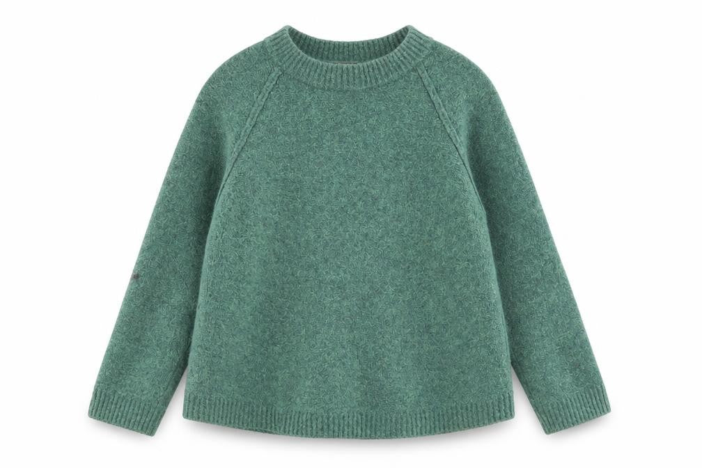 Ragdoll Los Angeles Women Green Knit Pullover Jumper Size S