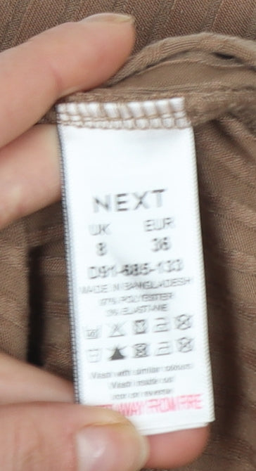 Next Maternity Women’s Brown Midi Bodycon Dress UK 8