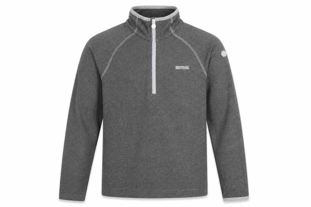 Regatta Boys Grey 14 Years 1/4 Zip Fleece Pullover Sweatshirt