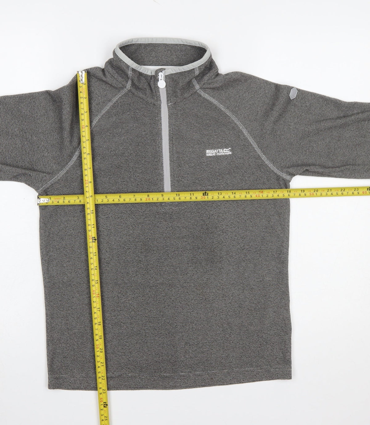 Regatta Boys Grey 14 Years 1/4 Zip Fleece Pullover Sweatshirt