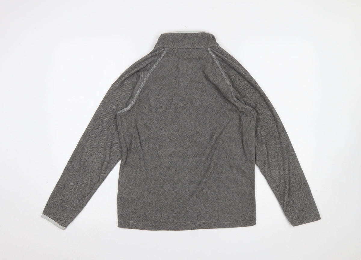 Regatta Boys Grey 14 Years 1/4 Zip Fleece Pullover Sweatshirt