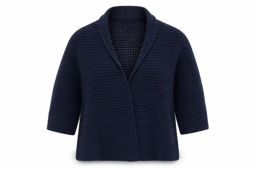 New Look Women's Blue Chunky Knit Open Cardigan Size M