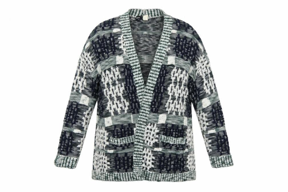 BDG Womens Multicoloured Knit Long Sleeve Cardigan Size S