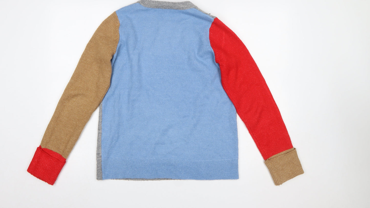 Warehouse Women’s Multicoloured Crew Neck Knit Jumper Size 10