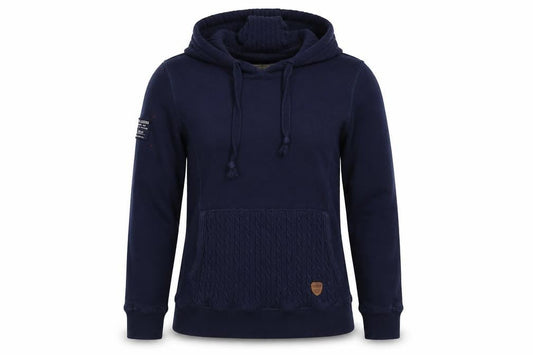Jeep Free Spirit Women's Navy Pullover Hoodie Size 14 Cotton Blend