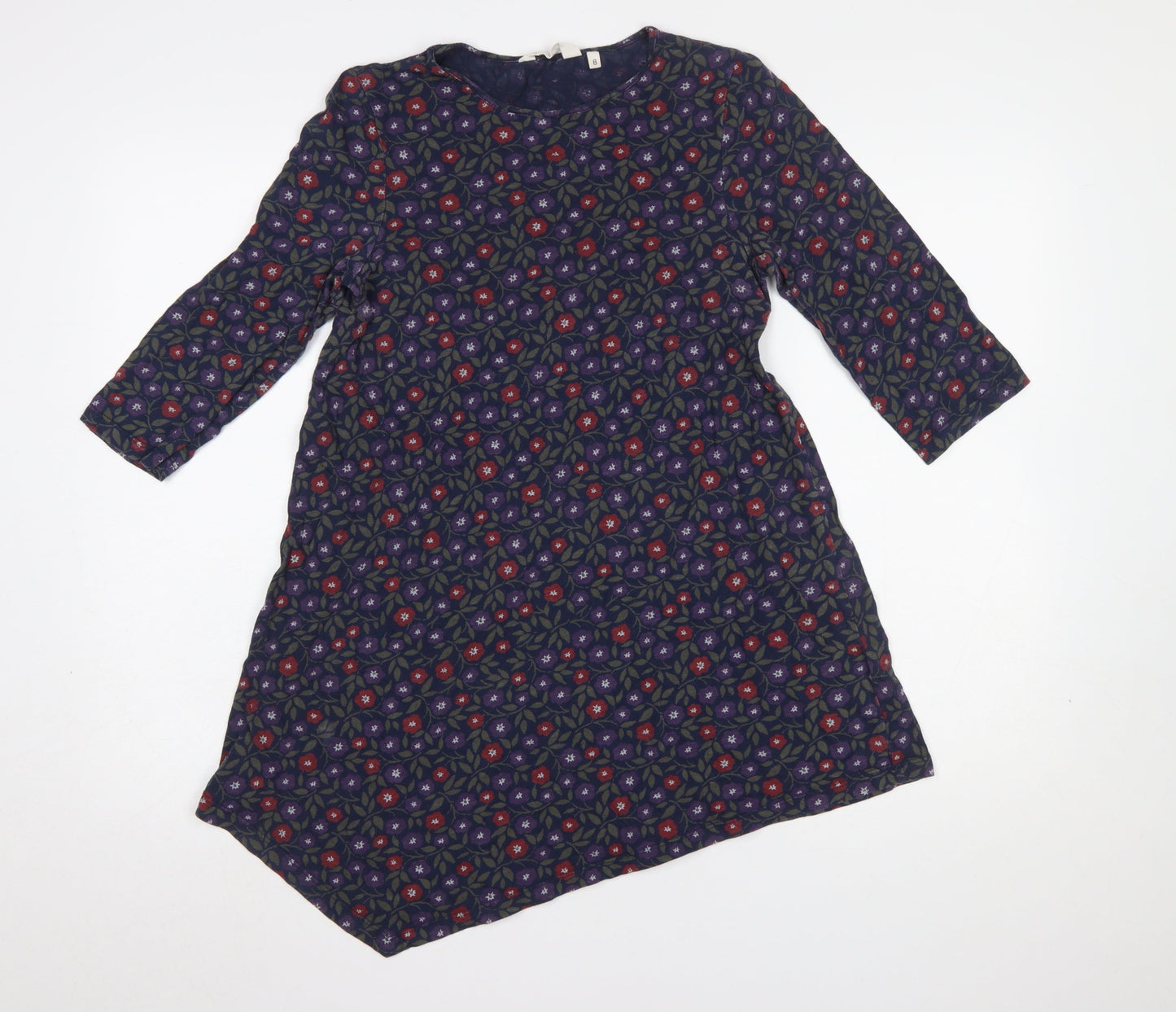 Seasalt Cornwall Womens Multicoloured Floral Cotton Tunic Top UK 8