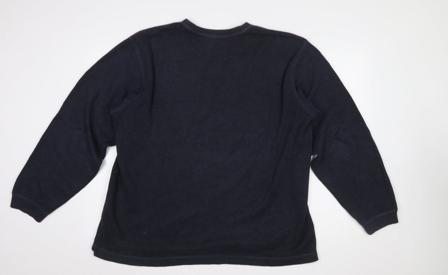 Banana Republic Men's Blue Cotton Crew Neck Pullover Sweatshirt L
