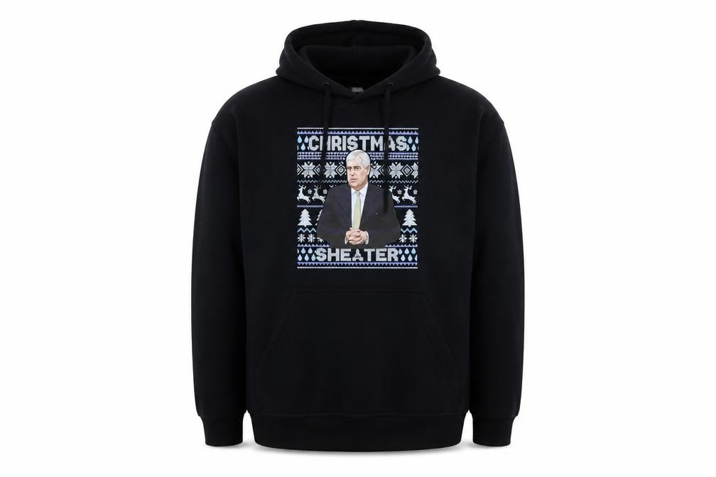 UCC Men's Black XL Pullover Christmas Graphic Hoodie