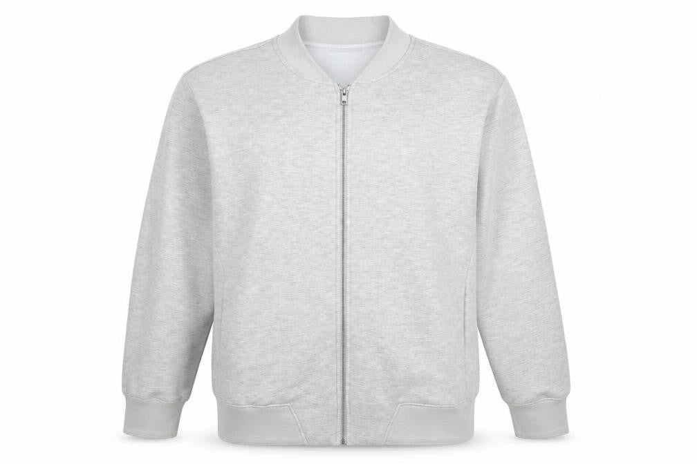 H&M Men’s Grey Full Zip Sweatshirt 2XL Regular Fit Lightweight