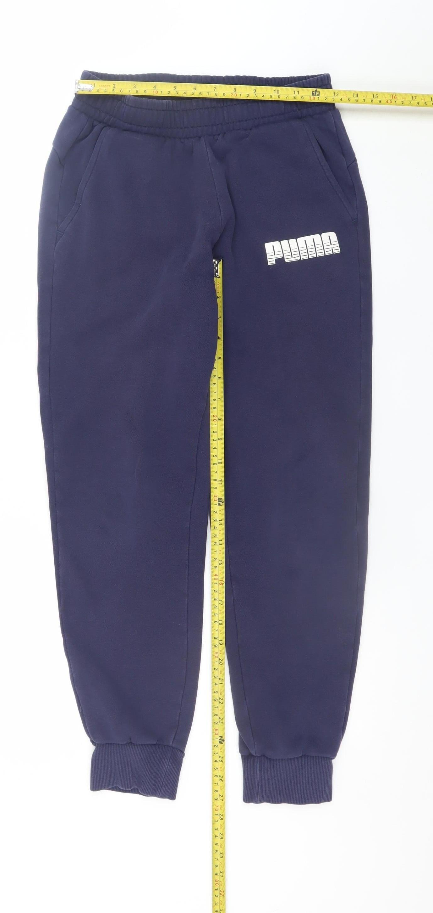 Puma Men's Blue Jogger Sweatpants Size S Regular Fit