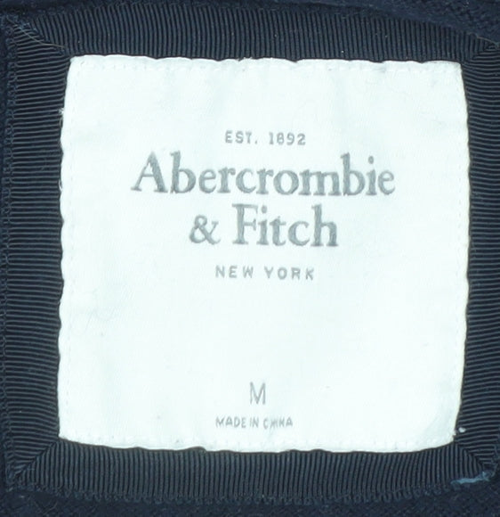 Abercrombie & Fitch Women's Black Cotton Blend V-Neck Cardigan Size M