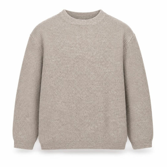Next Men’s Beige Wool Acrylic Crew Neck Pullover Jumper Size L