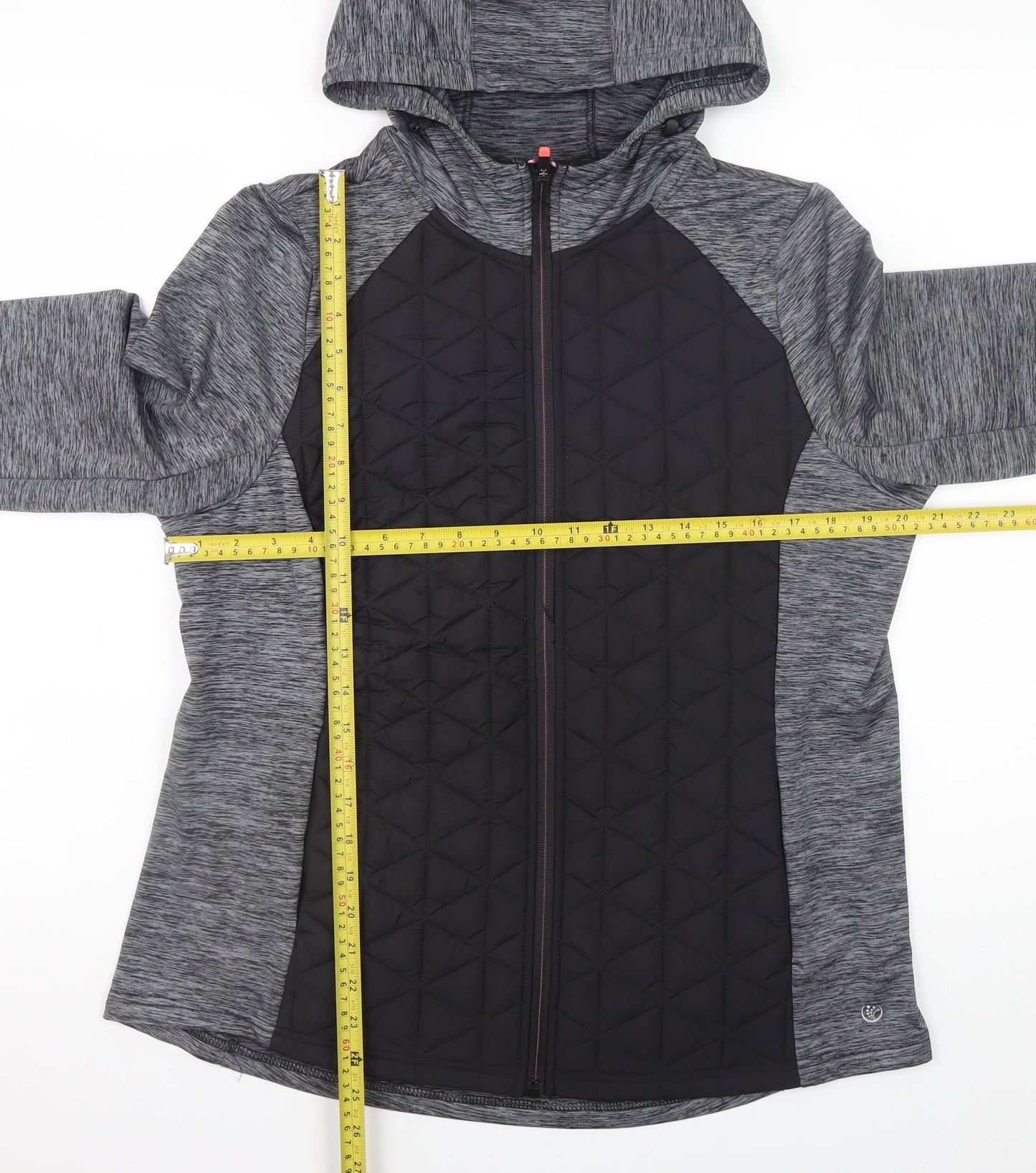 Dunnes Stores Womens Black L Quilted Hooded Puffer Jacket