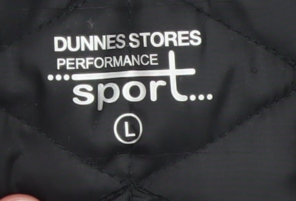 Dunnes Stores Womens Black L Quilted Hooded Puffer Jacket