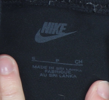 Nike Women's Black Ankle Leggings S Stretch Cotton Blend