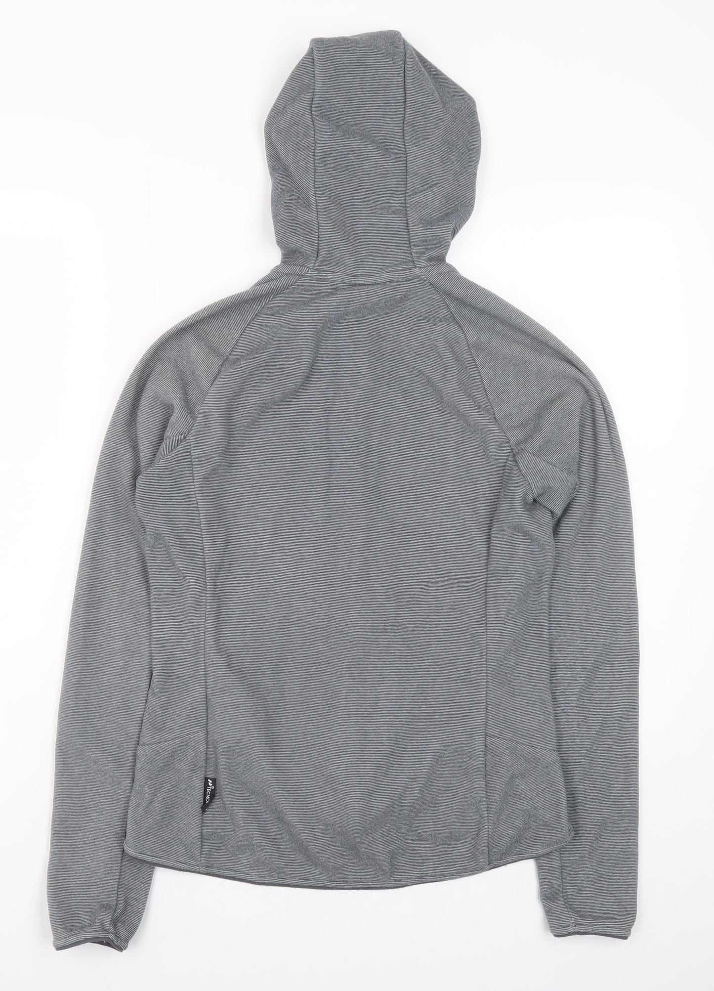 Jack Wolfskin Unisex Grey Full Zip Hoodie Size S Lightweight Outdoor