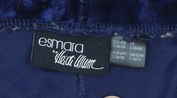 Esmara by Heidi Klum Women’s Navy Blue Velvet Leggings Size 10/12