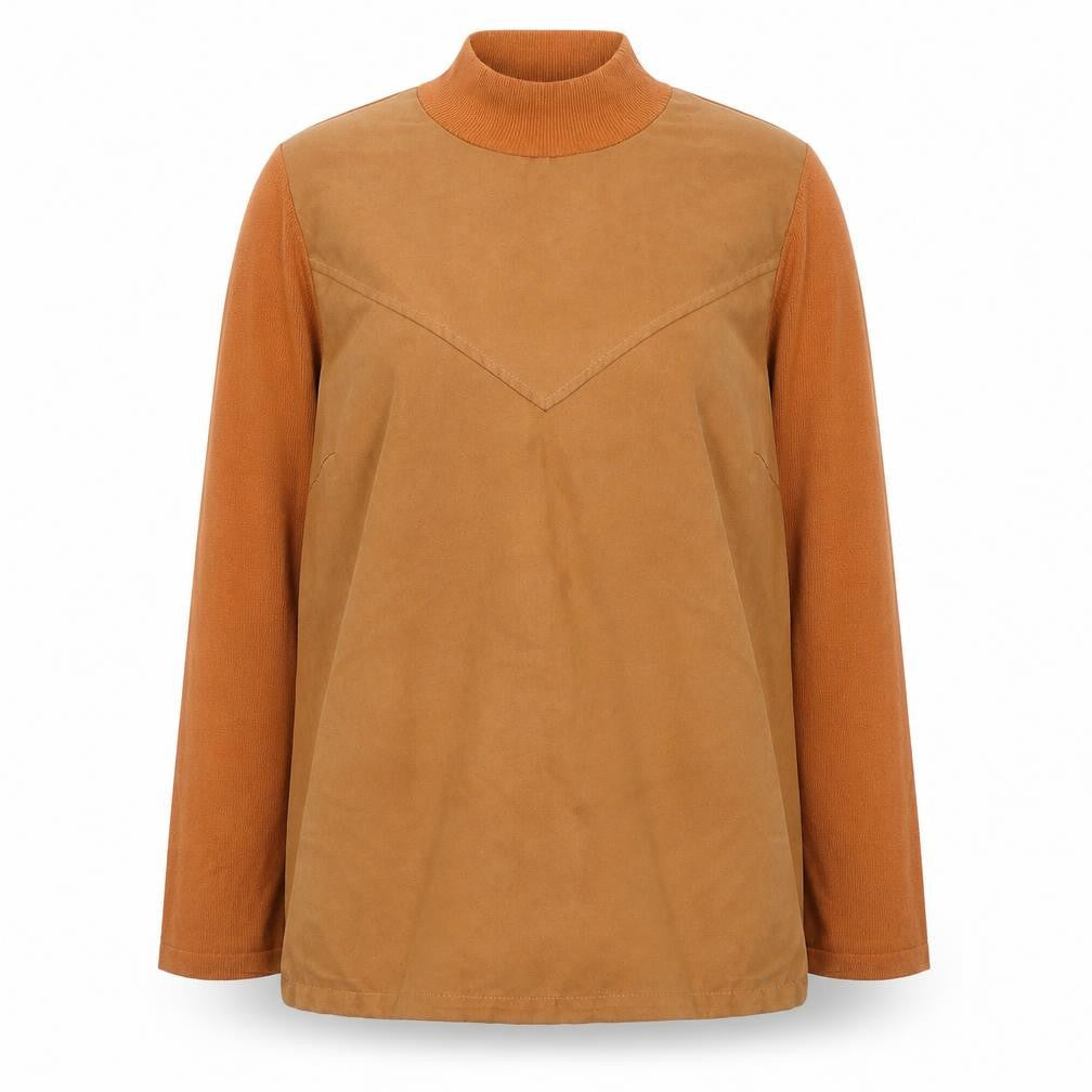 ASOS Women’s Brown Mock Neck Long Sleeve Pullover Jumper Size 12