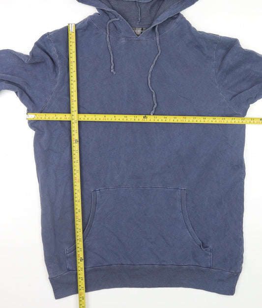 Rich Honey Men's Blue Pullover Hoodie Size M Cotton Casual