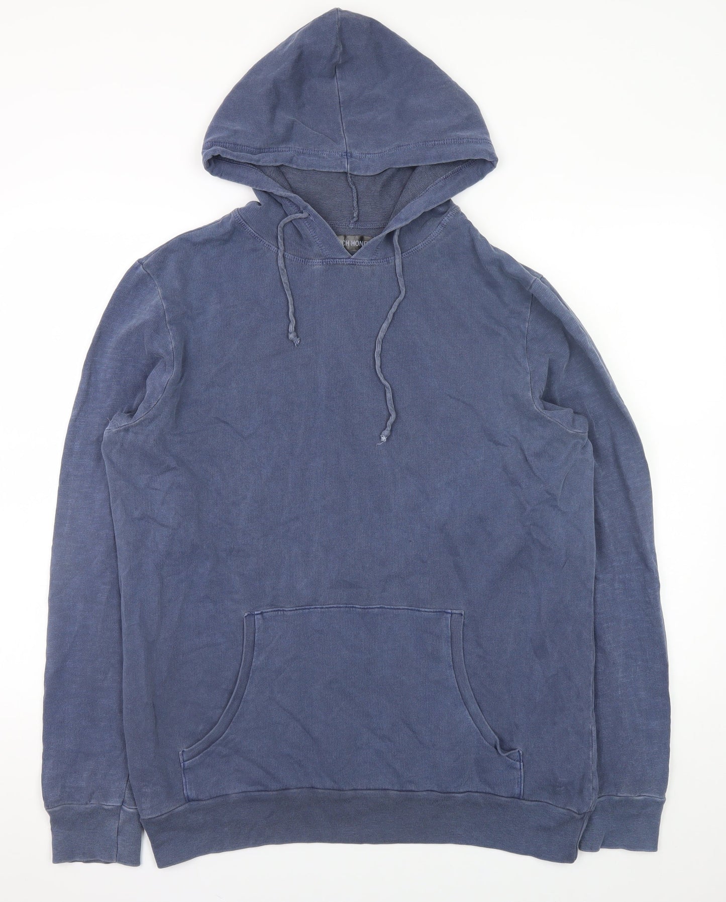 Rich Honey Men's Blue Pullover Hoodie Size M Cotton Casual