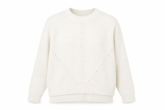 FatFace Womens Beige Cotton Chunky Knit Crew Neck Jumper Size 14