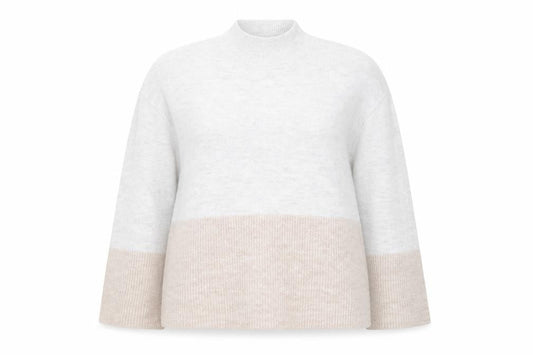 V by Very Women’s Beige Mock Neck Pullover Jumper Size 10