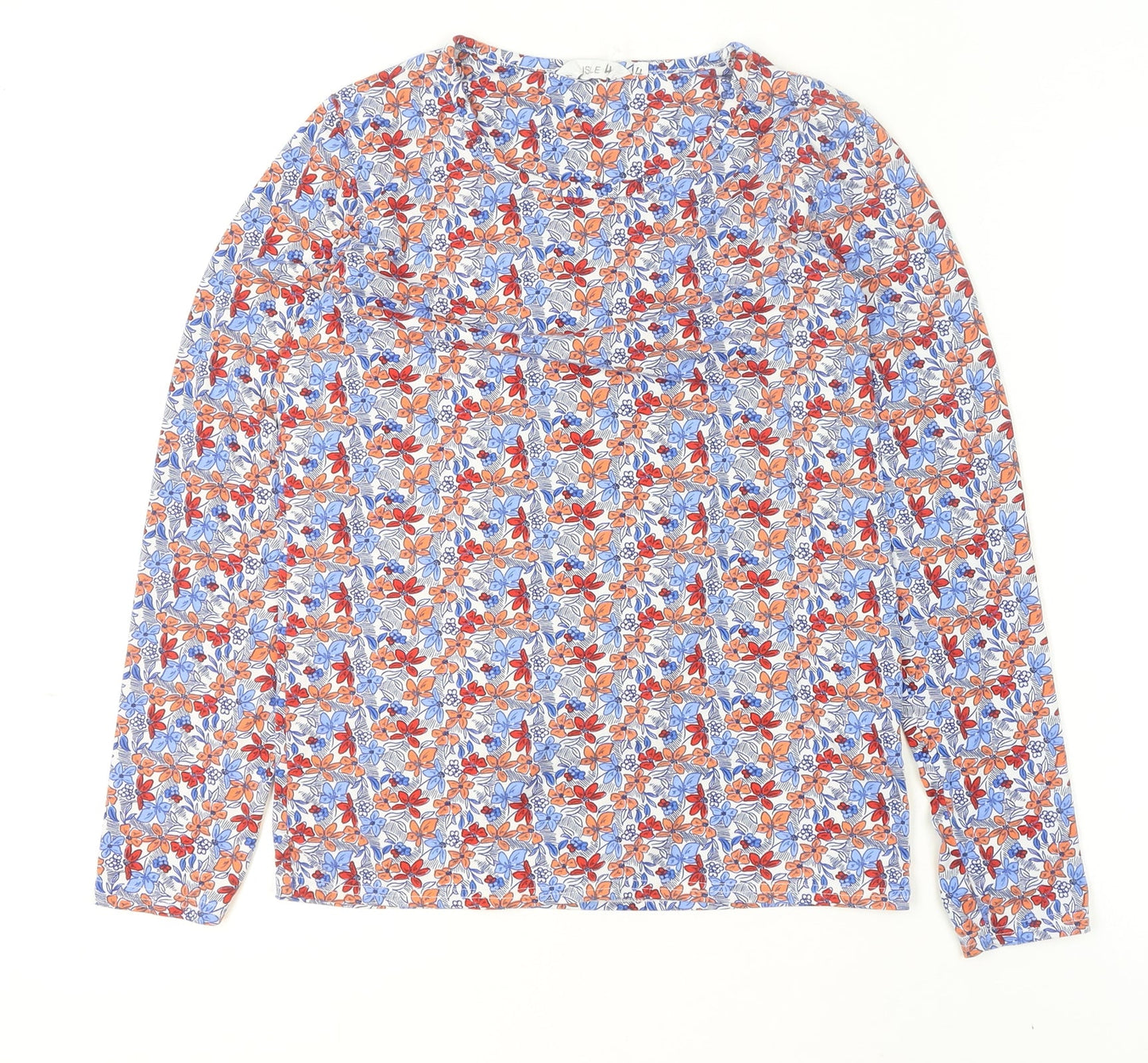 Isle Women’s Multicoloured Floral Long Sleeve T-Shirt Size S 10-12