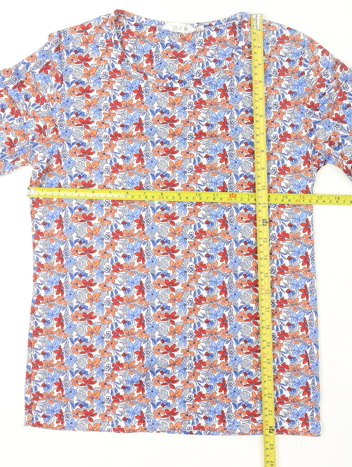 Isle Women’s Multicoloured Floral Long Sleeve T-Shirt Size S 10-12