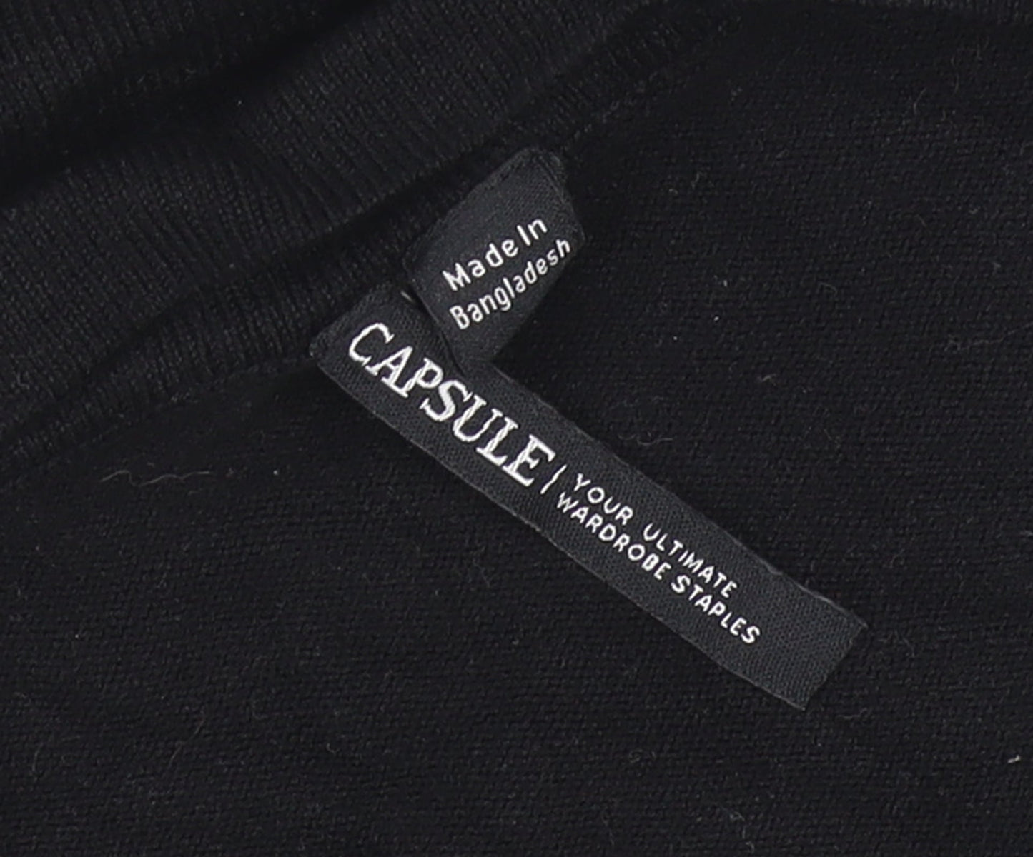 Capsule Womens Black Knit Open Front 3/4 Sleeve Cardigan Size M