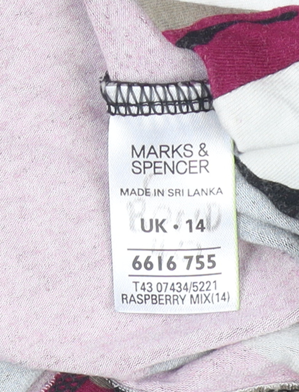 Marks and Spencer Women’s Multicoloured Floral Tunic Blouse UK 14