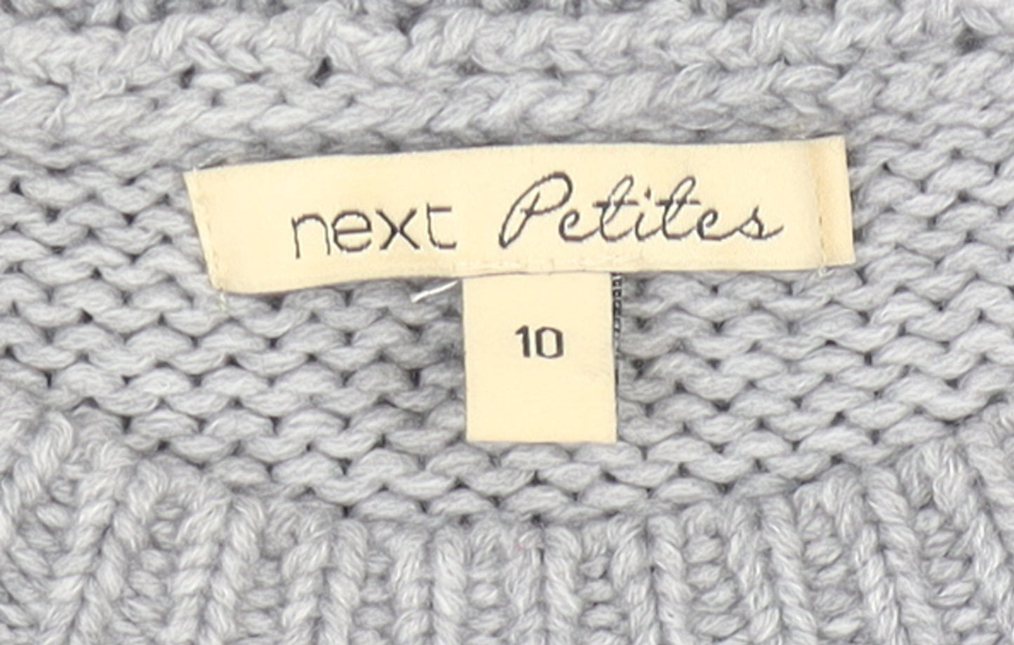 Next Petites Grey Polar Bear Knit Jumper Women’s Size 10