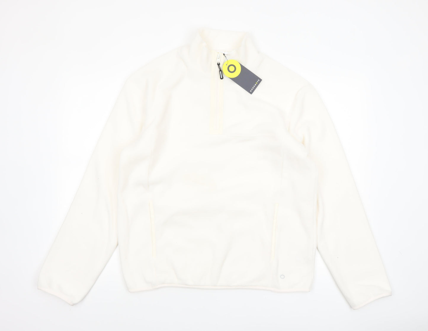 Marks and Spencer Boys Ivory Fleece 1/4 Zip Sweatshirt 15-16 Years