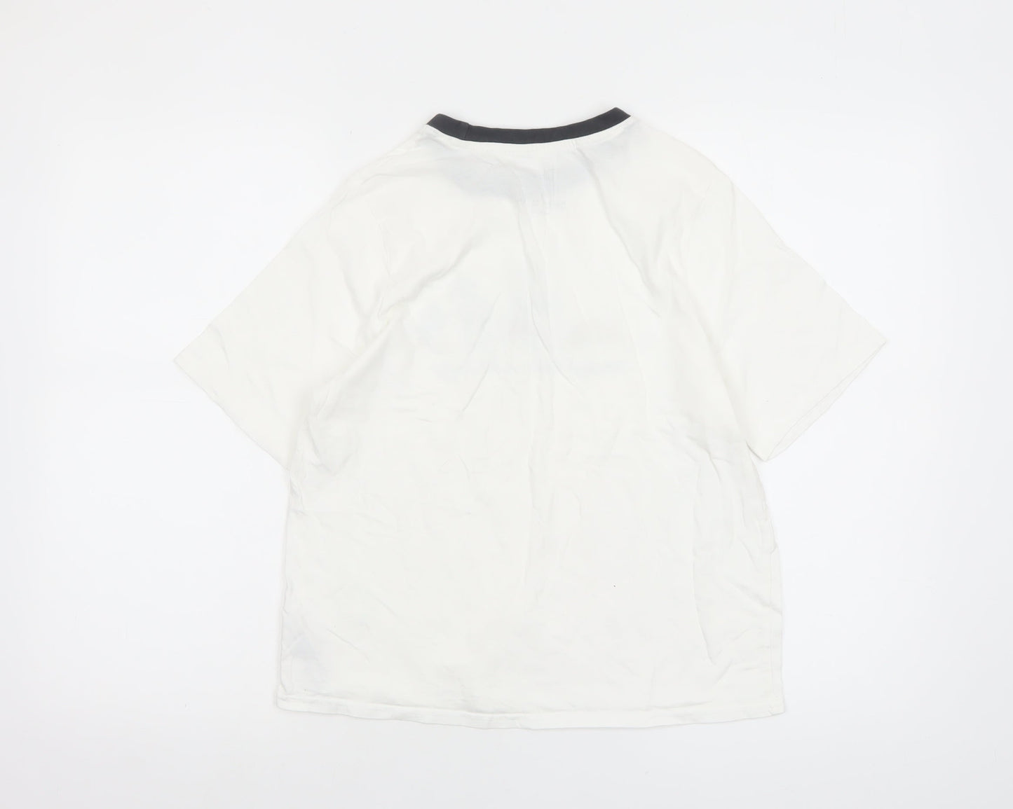Disney Women's White Mickey Mouse T-Shirt Nightshirt Size 10-12 Cotton