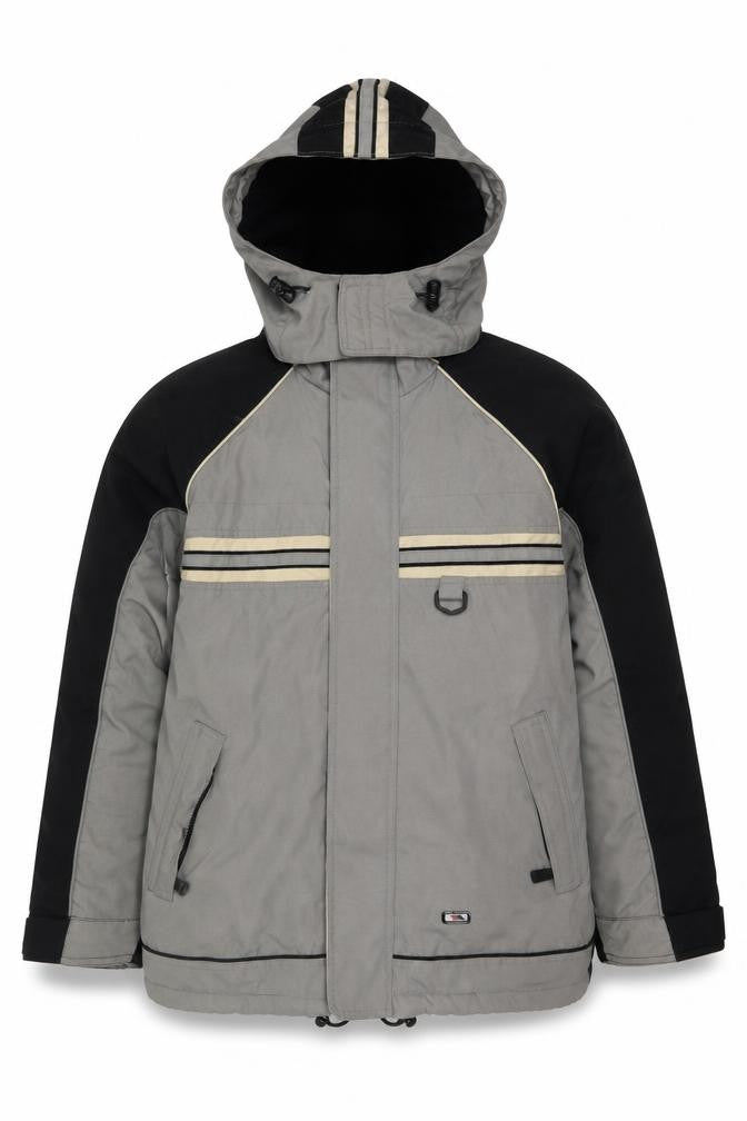 Trespass Boys Grey Hooded Puffer Jacket 13-14 Years Winter Waterproof Coat