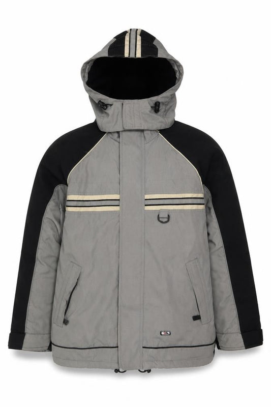Trespass Boys Grey Hooded Puffer Jacket 13-14 Years Winter Waterproof Coat