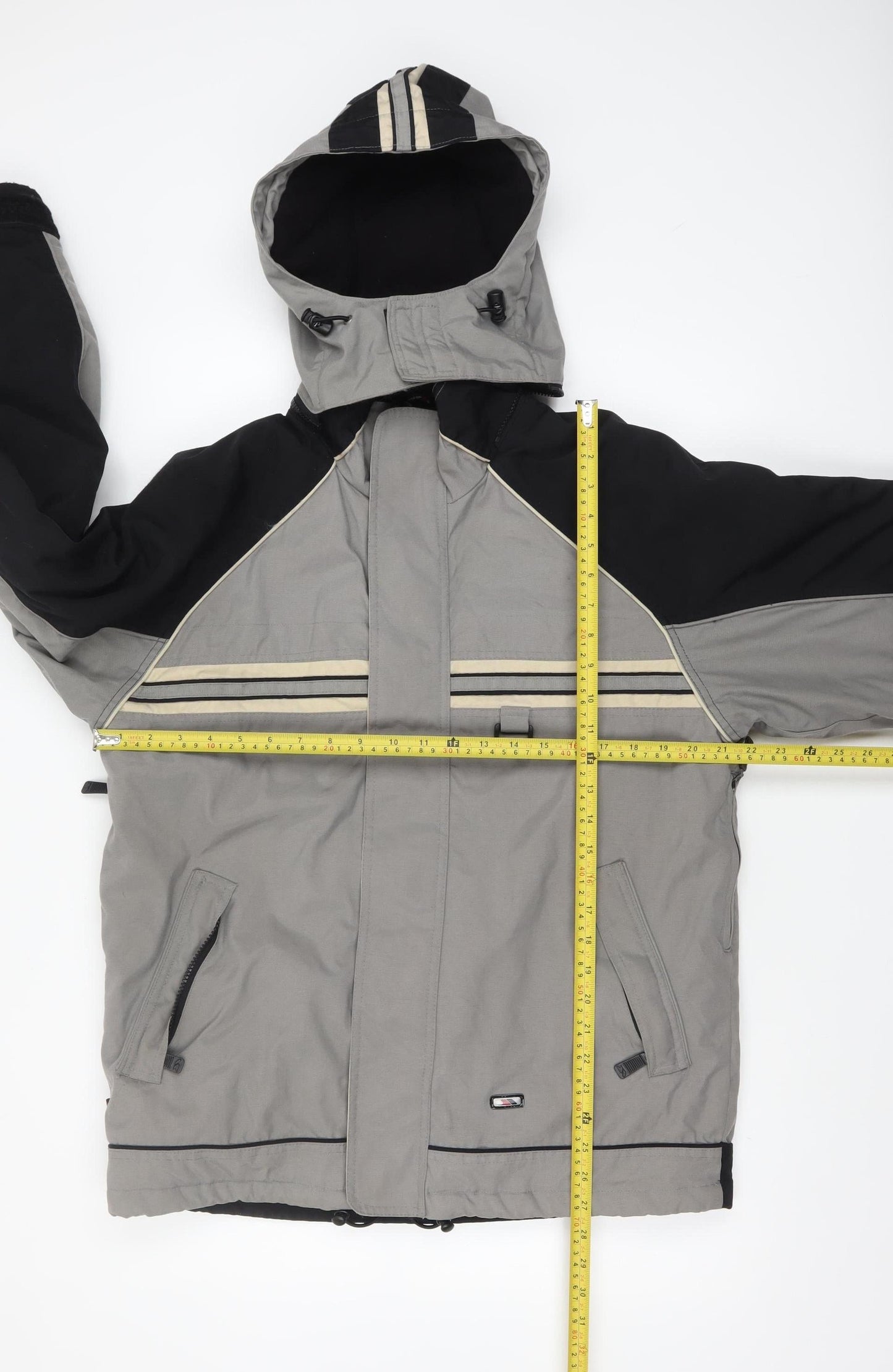 Trespass Boys Grey Hooded Puffer Jacket 13-14 Years Winter Waterproof Coat