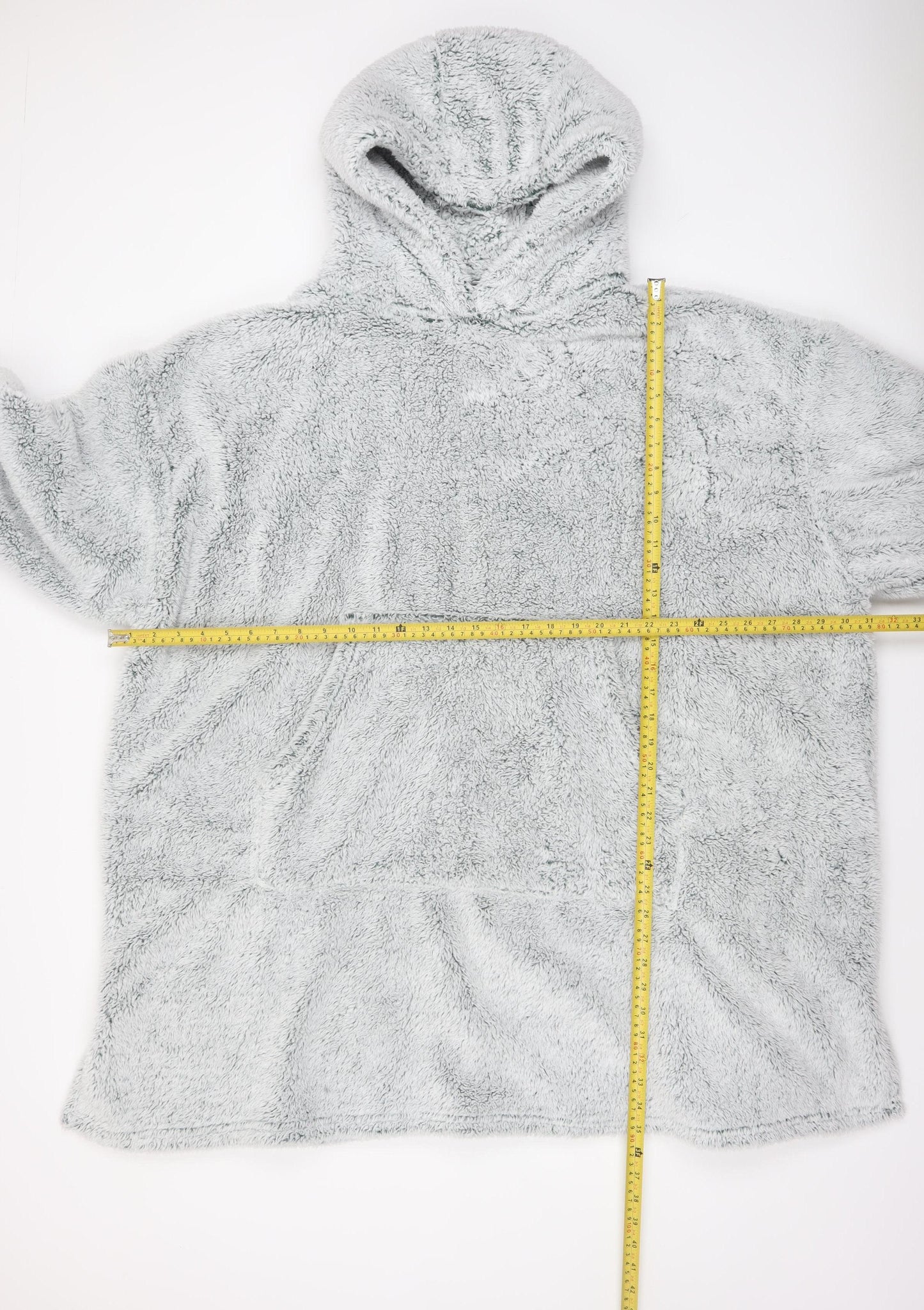 John Lewis & Partners Grey Hooded Fleece Robe Men’s One Size