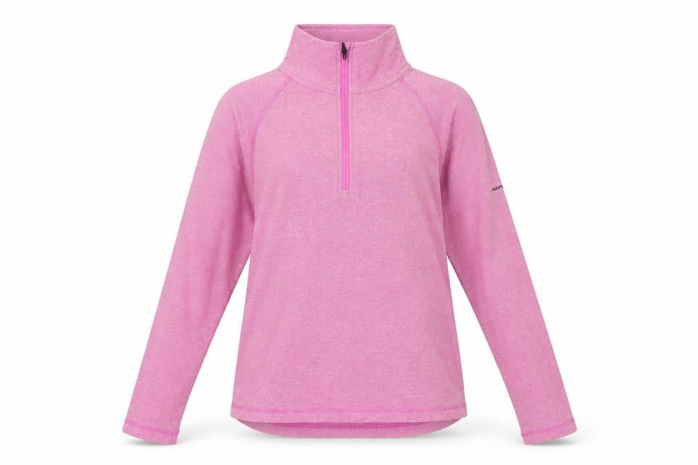 Trespass Womens Pink 1/2 Zip Lightweight Pullover Fleece UK10