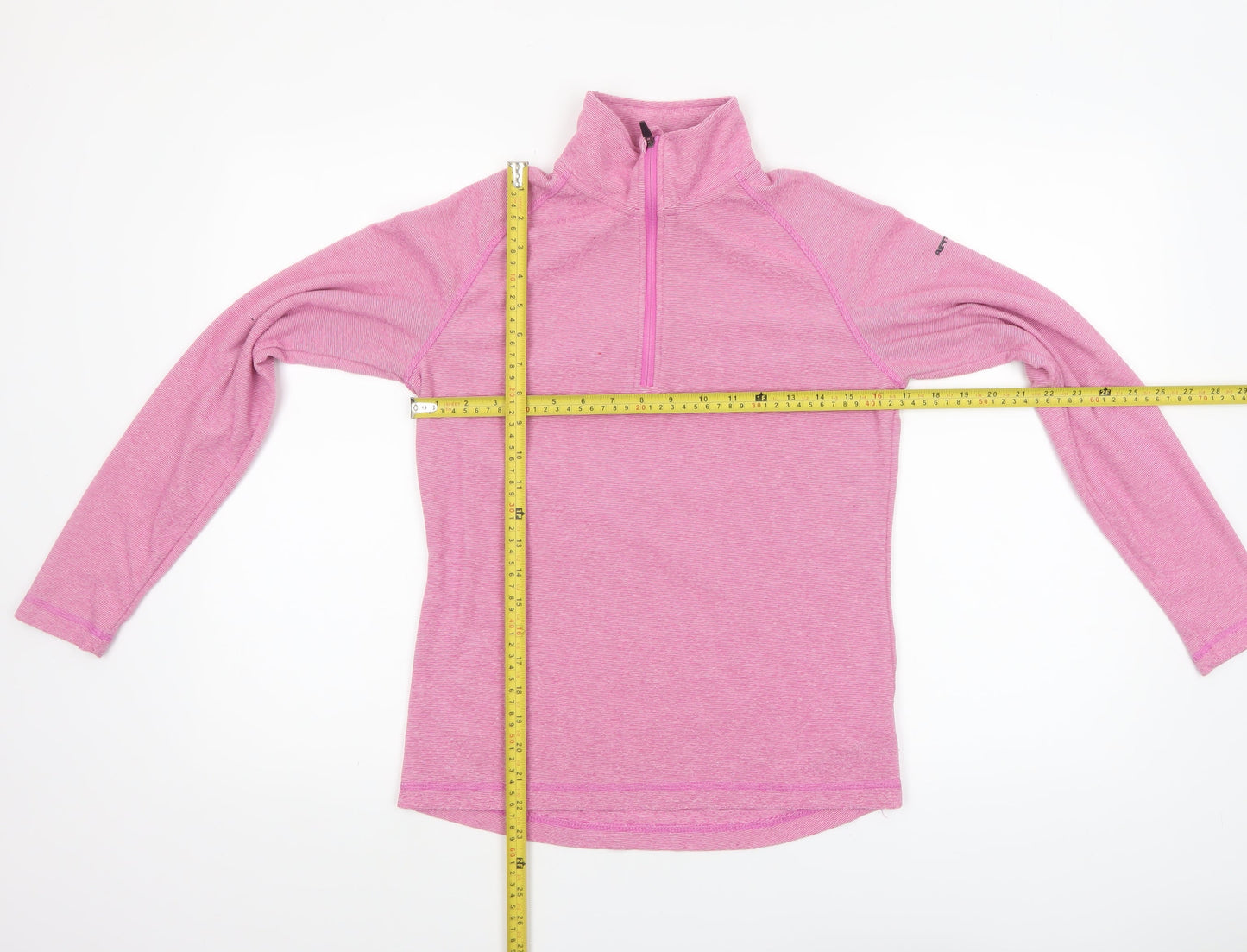 Trespass Womens Pink 1/2 Zip Lightweight Pullover Fleece UK10