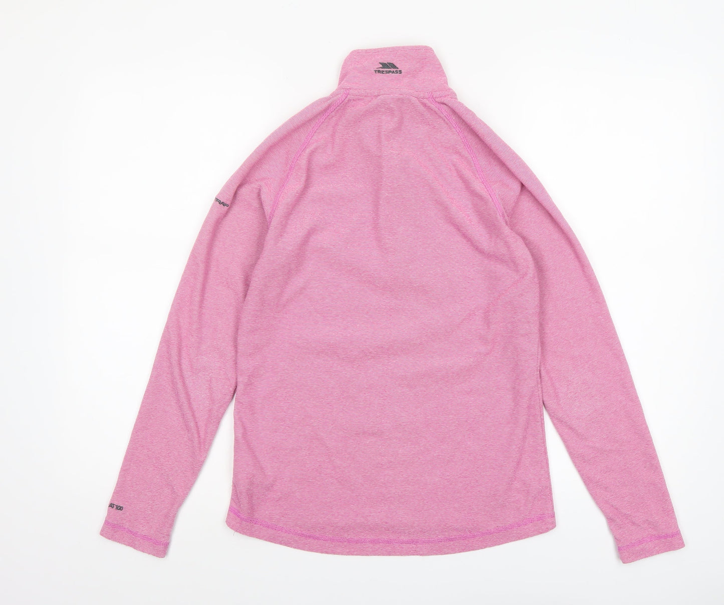 Trespass Womens Pink 1/2 Zip Lightweight Pullover Fleece UK10