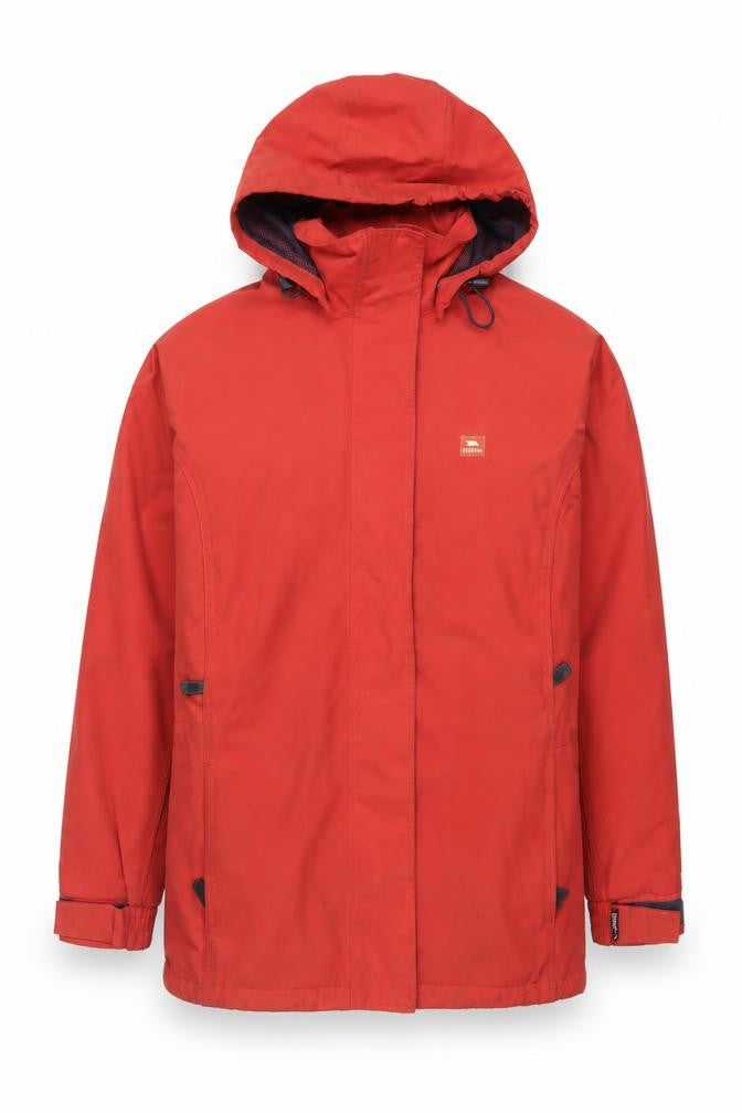 Trespass Men's Red Waterproof Windproof Hooded Parka Jacket Size M